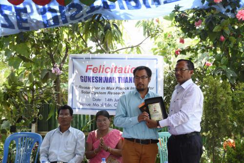 Felicitaion with Guneshwar Thangjam 2017